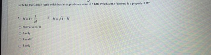 solved-let-m-be-the-golden-ratio-which-has-an-approximate-chegg