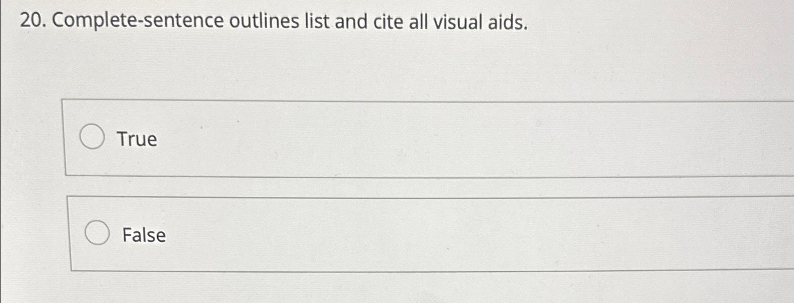 Solved Complete-sentence outlines list and cite all visual | Chegg.com