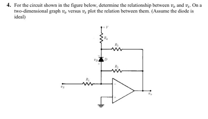 Solved 4. For the circuit shown in the figure below, | Chegg.com