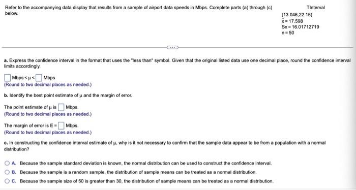 Solved Refer to the accompanying data display that results | Chegg.com