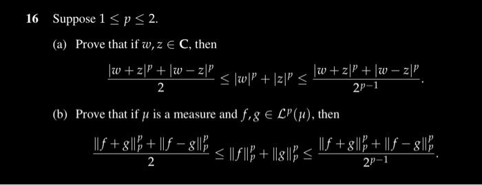 Solved (a) Prove that if w,z∈C, then | Chegg.com