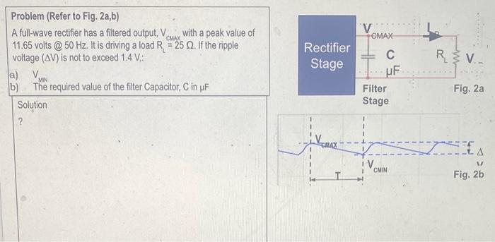 Solved Problem (Refer to Fig. 2a,b) A full-wave rectifier | Chegg.com