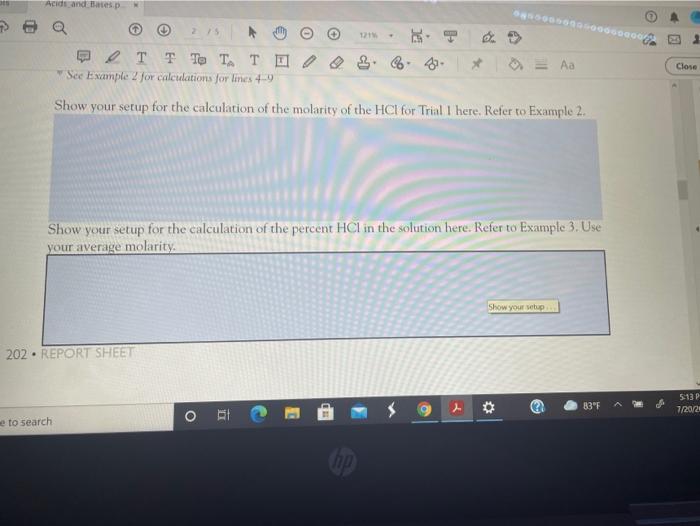 Solved I need some help with my chemistry lab the parts at | Chegg.com