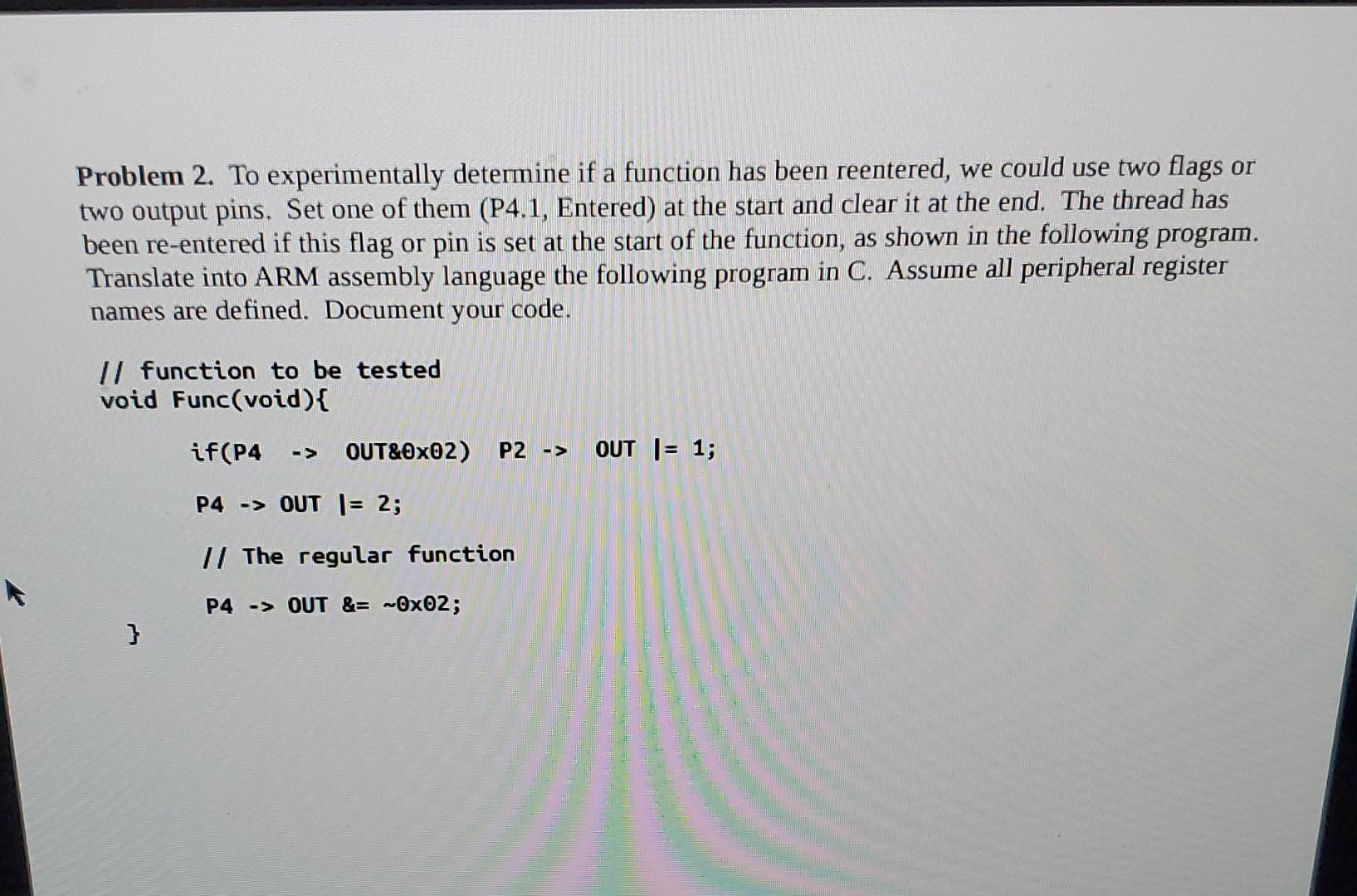 Solved Problem 2. To experimentally determine if a function | Chegg.com