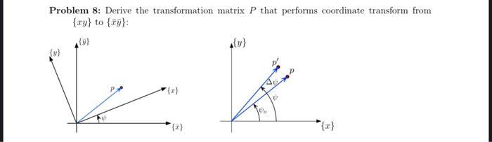 Problem 8: Derive the transformation matrix P that | Chegg.com