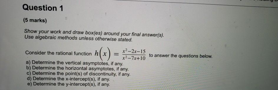 Solved please show all work and all formulas used and do not | Chegg.com