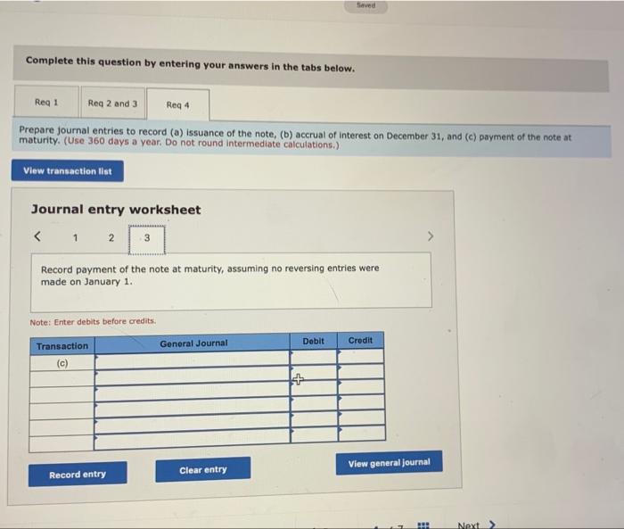 Solved Exercise 9-4 Interest-bearing Notes Payable With | Chegg.com