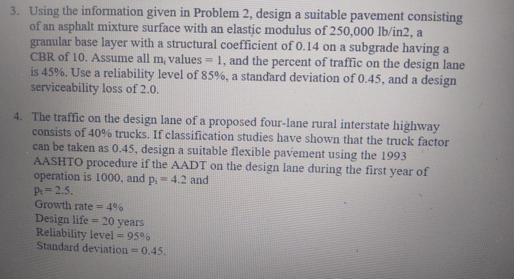 Solved 3. Using The Information Given In Problem 2, Design A | Chegg.com