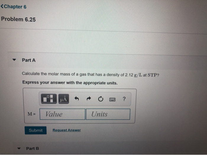 Solved Chapter 6 Problem 6.25 Part A Calculate The Molar | Chegg.com