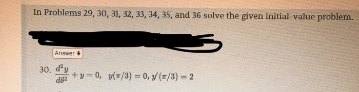 Solved In Problems 29, 30, 31, 32, 33, 34, 35, And 36 Solve | Chegg.com