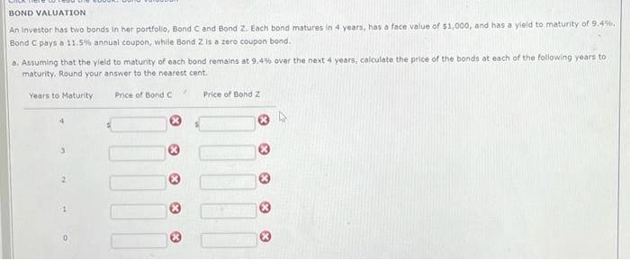 Solved BOND VALUATION An Investor Has Two Bonds In Her | Chegg.com