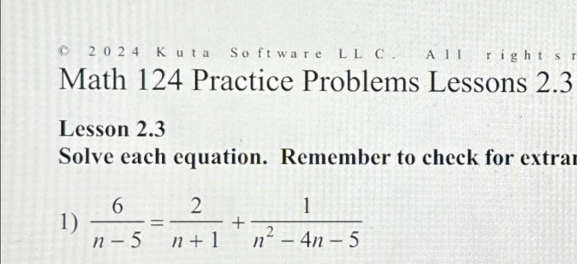 Solved Solve each equation. Remember to check for extraneous | Chegg.com