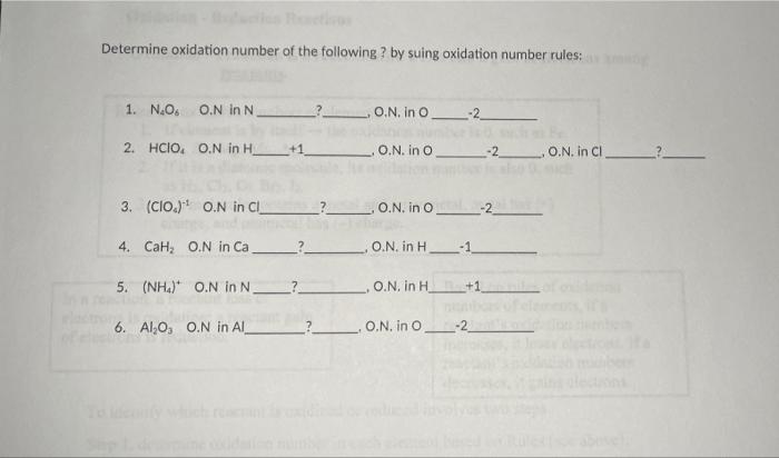 oxidation number of o in naoh