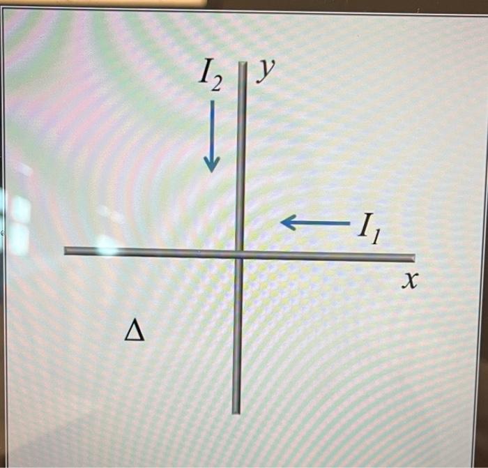 Solved Consider the figure with two perpendicular wires and