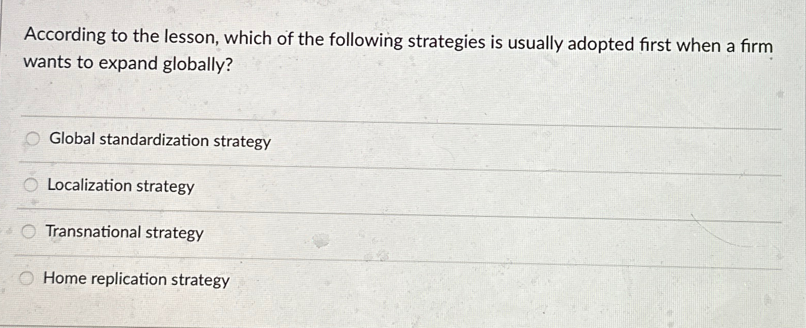 Solved According to the lesson, which of the following | Chegg.com