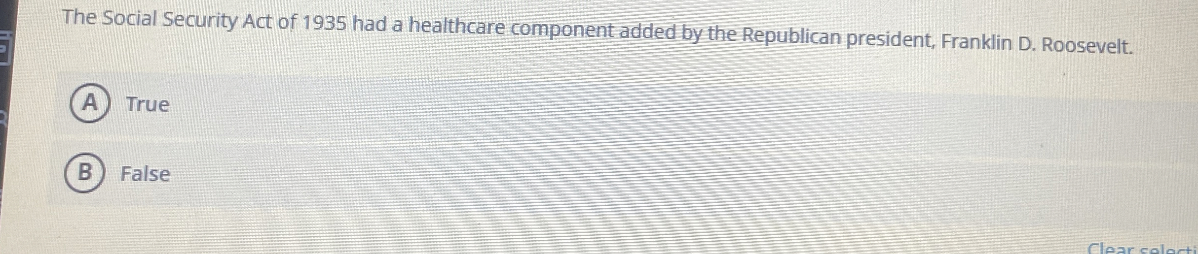 Solved The Social Security Act of 1935 ﻿had a healthcare