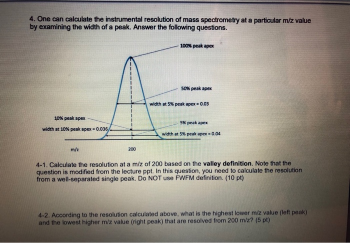 Instrument Resolution Example Solved 4. One can calculate the instrumental resolution of | Chegg.com