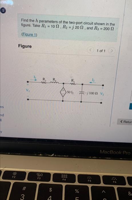 Solved Find The H Parameters Of The Two-port Circuit Shown | Chegg.com