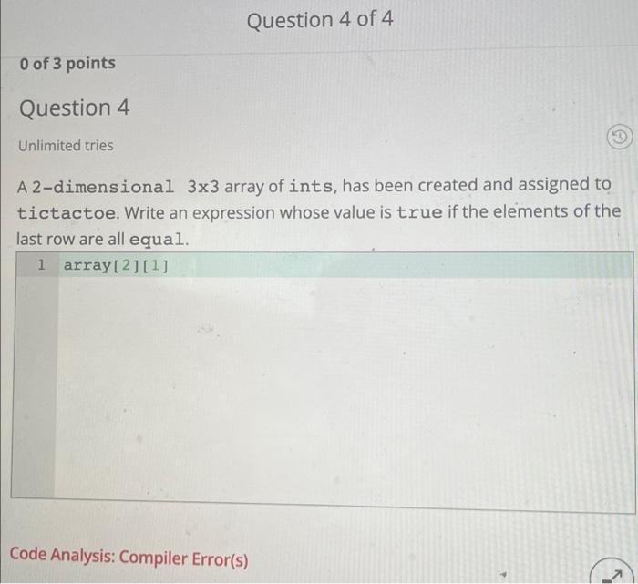 Solved 0 of 3 points Question 2 Unlimited tries A Chegg