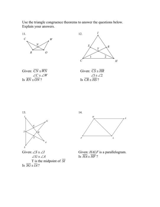 Solved Determine if each pair of triangles below is | Chegg.com