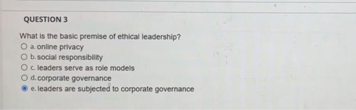 Solved Where does any effort to enhance ethical behavior in | Chegg.com
