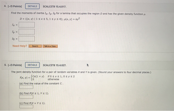 Solved 4. [-13 Points] DETAILS SCALCET8 15.4.017. Find The | Chegg.com