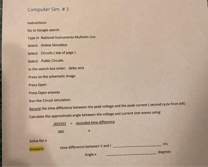 Solved Computer Sim. #3 Instructions: Go to Google search | Chegg.com