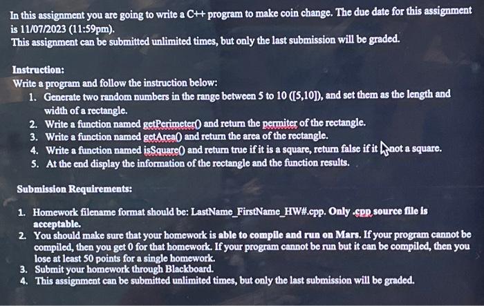 Solved In this assignment you are going to write a C++ | Chegg.com