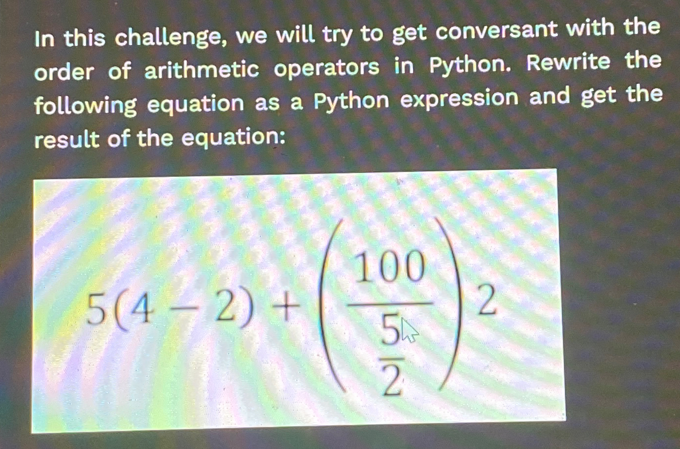 Solved In this challenge, we will try to get conversant with | Chegg.com