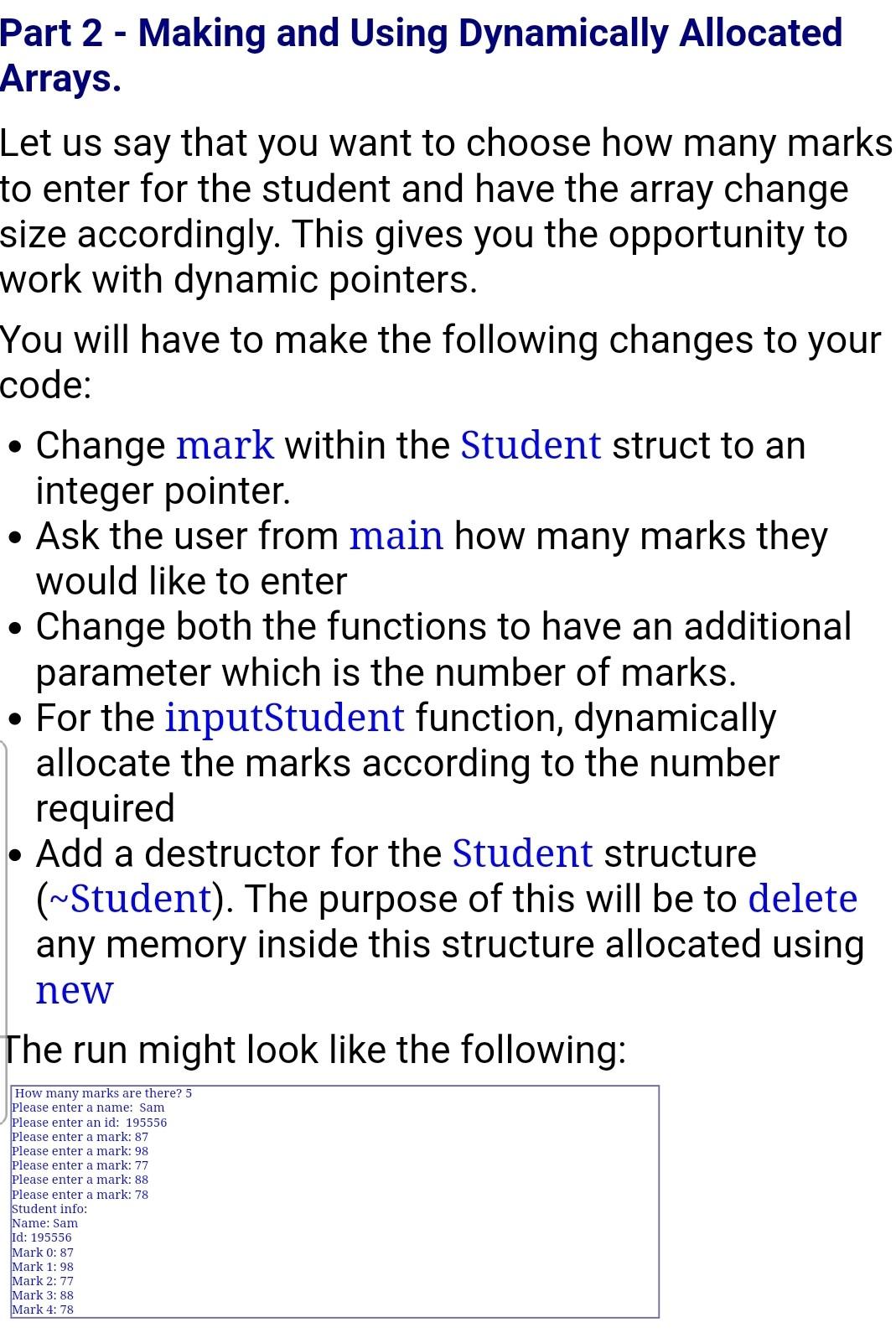 Solved Part 1 - Passing pointers to functions • In main.cpp | Chegg.com