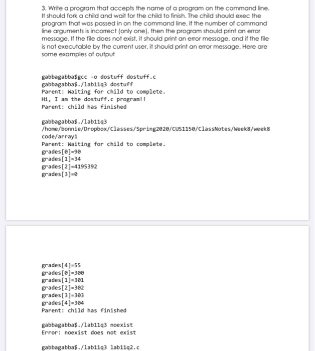 Solved 3. Write a program that accepts the name of a program | Chegg.com