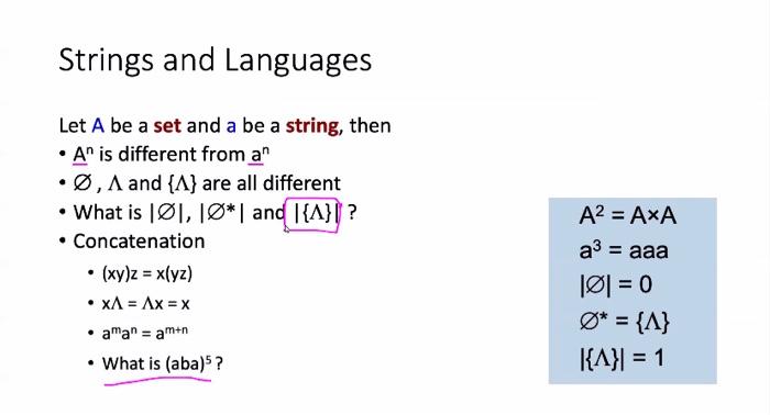 Solved Strings and Languages Let A be a set and a be a | Chegg.com