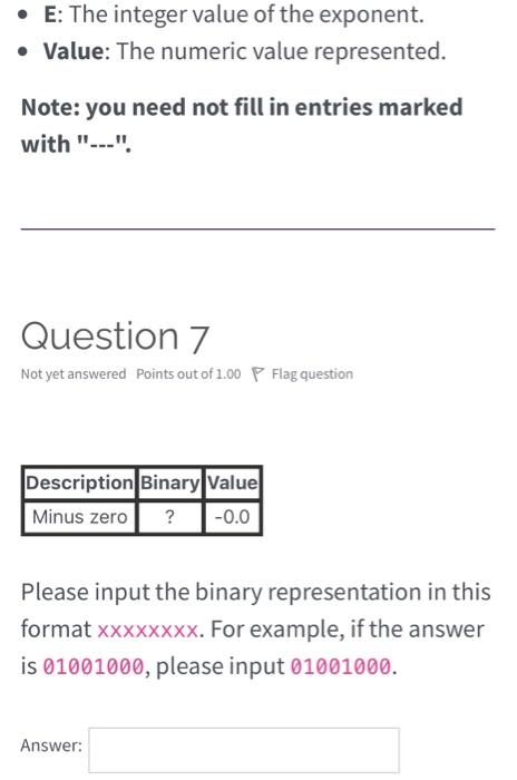 Solved Consider The Following 8-bit Floating Point | Chegg.com