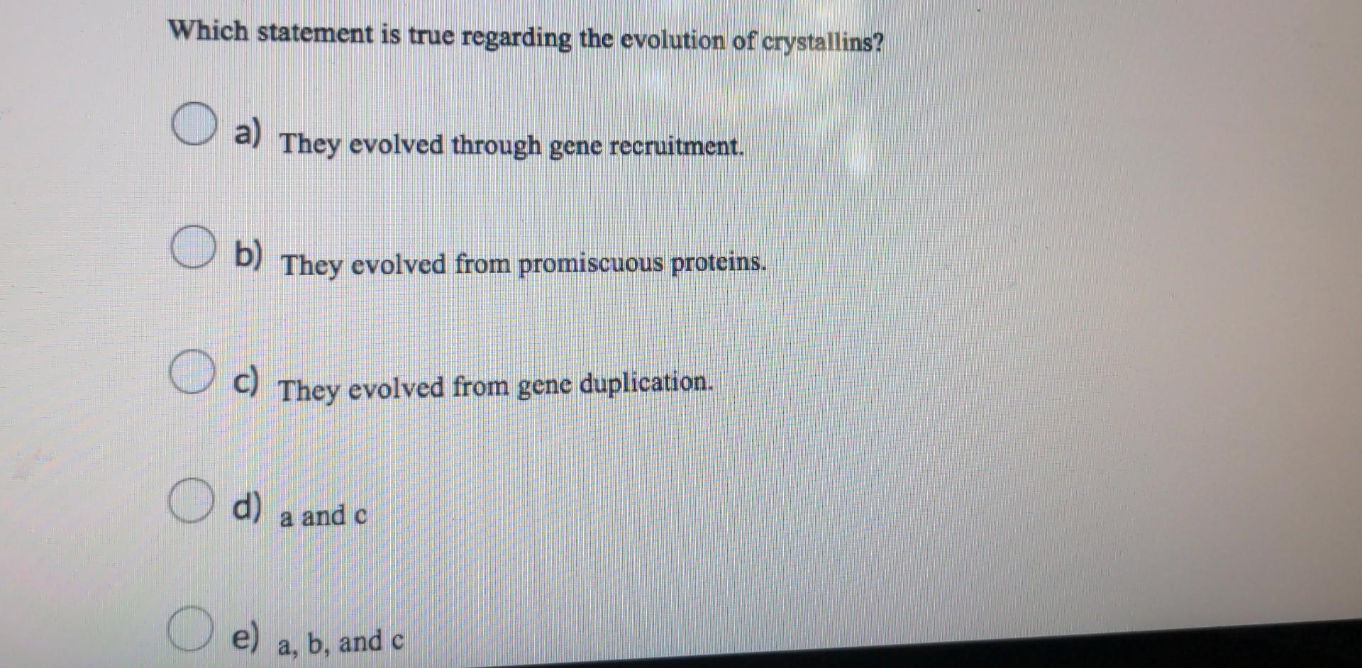 Which Statement Is True Regarding Complete Proteins Solved Which statement is true regarding the evolution of | Chegg.com