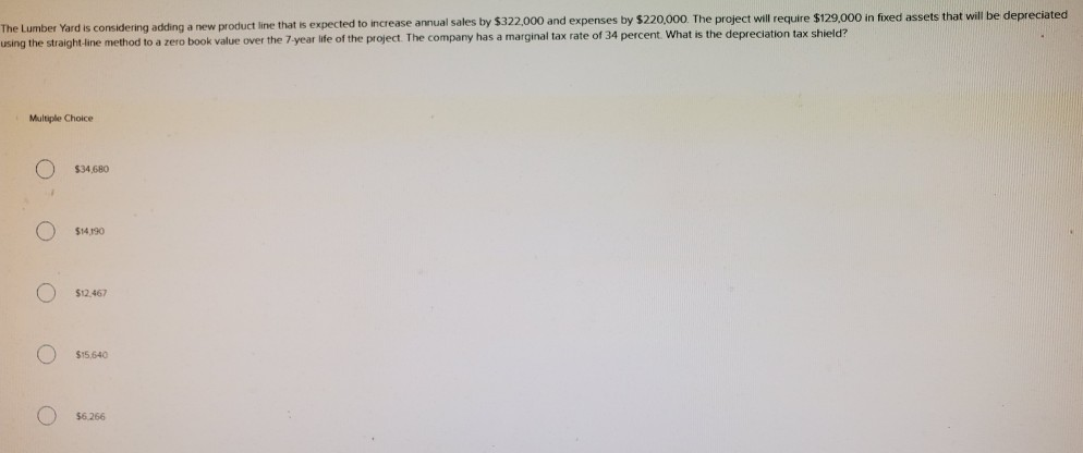 solved-the-lumber-yard-is-considering-adding-a-new-product-chegg