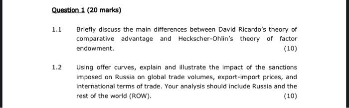Solved 1.1 Briefly discuss the main differences between | Chegg.com