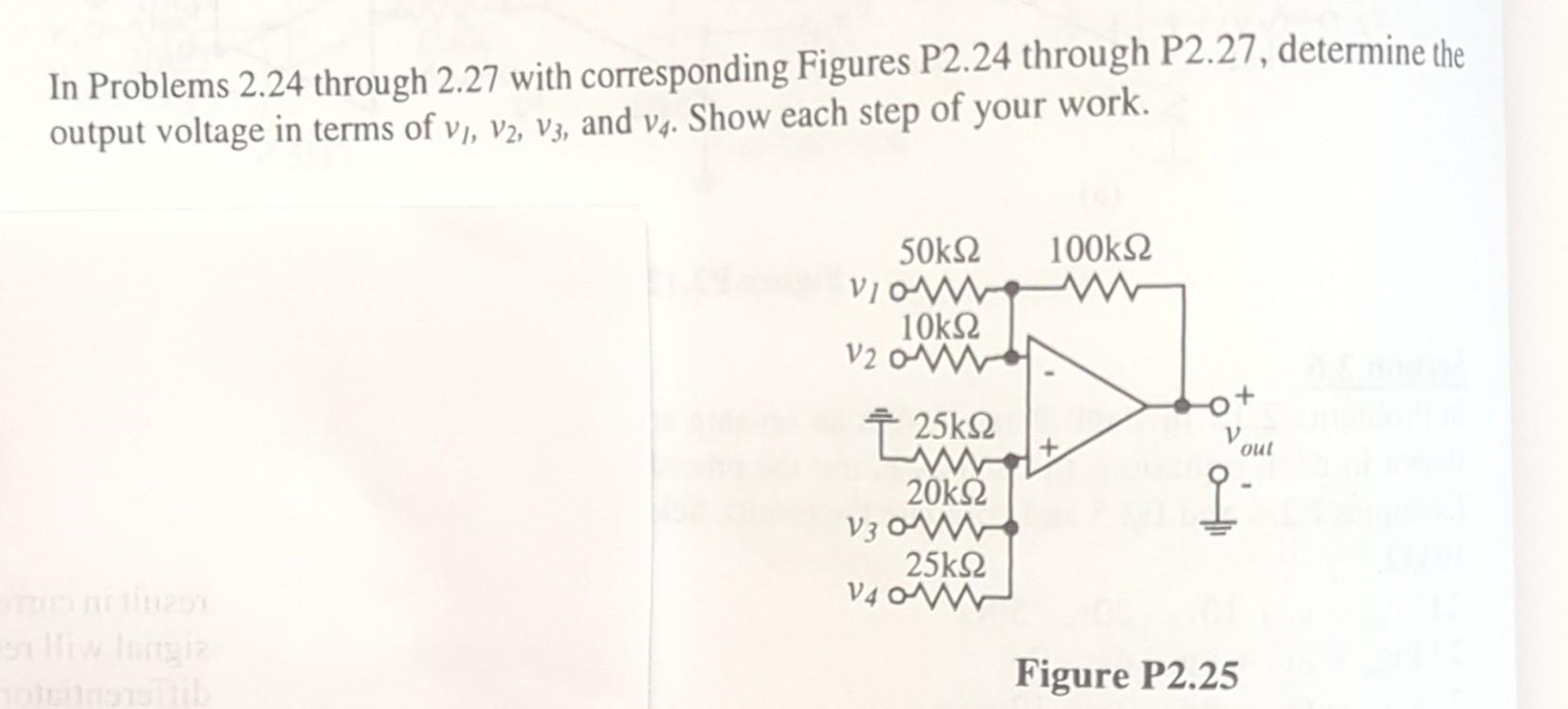 Solved In Problems 2.24 through 2.27 with corresponding | Chegg.com