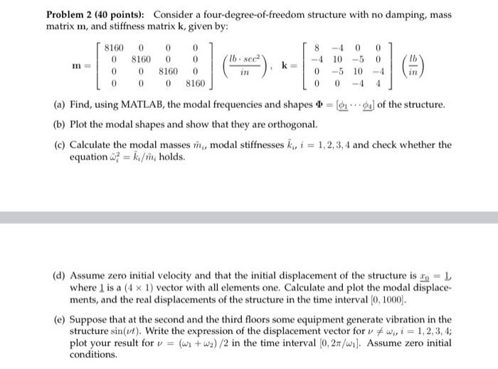 Problem 2 40 Points Consider A Four Degree Of F Chegg Com