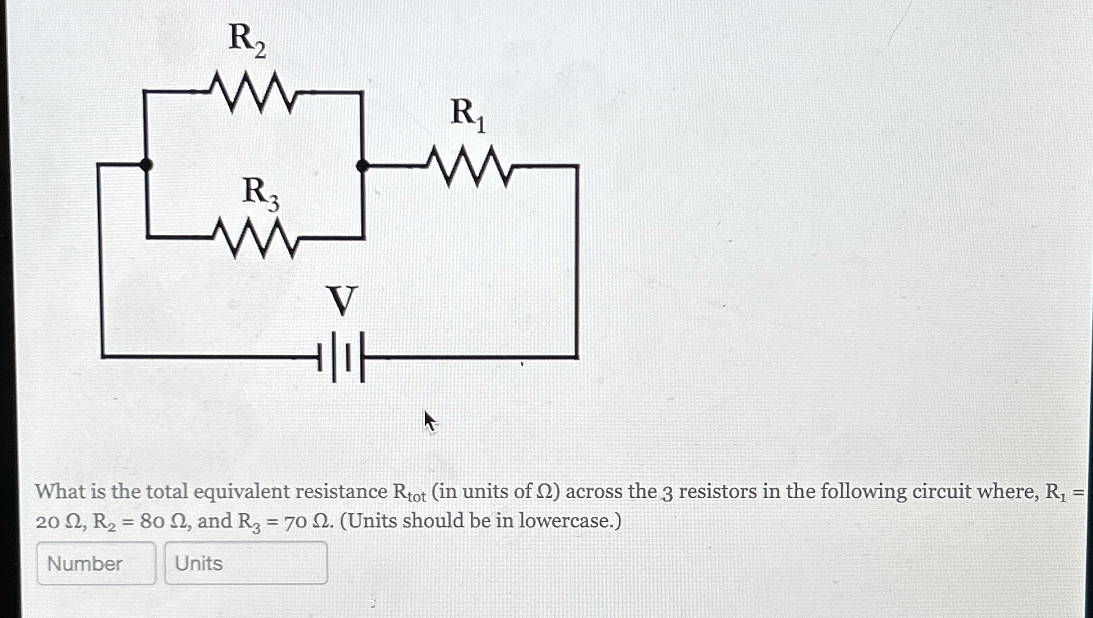 Solved What is the total equivalent resistance Rtot (in