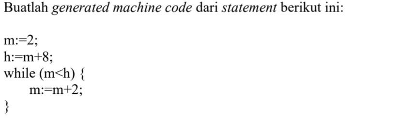 Solved Make the generated machine code from the following | Chegg.com