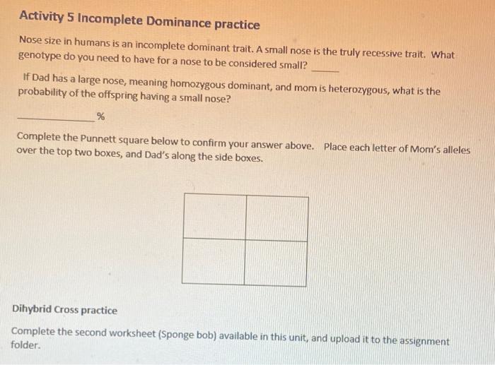 Solved Heredity Lab Report Laws of Probability Activity 1 1