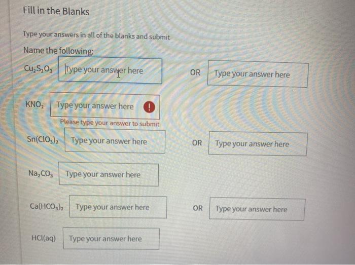 Fill In The Blanks Type Your Answers In All Of The Chegg Com