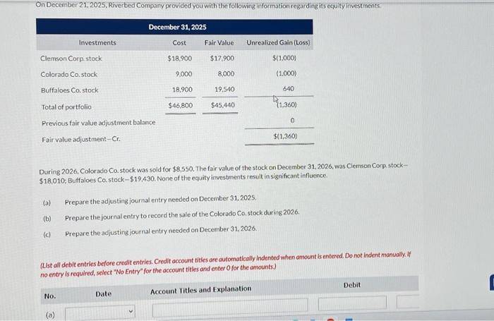 Solved During 2026, Colorado Ca. Stock Was Sold For $8,550. | Chegg.com