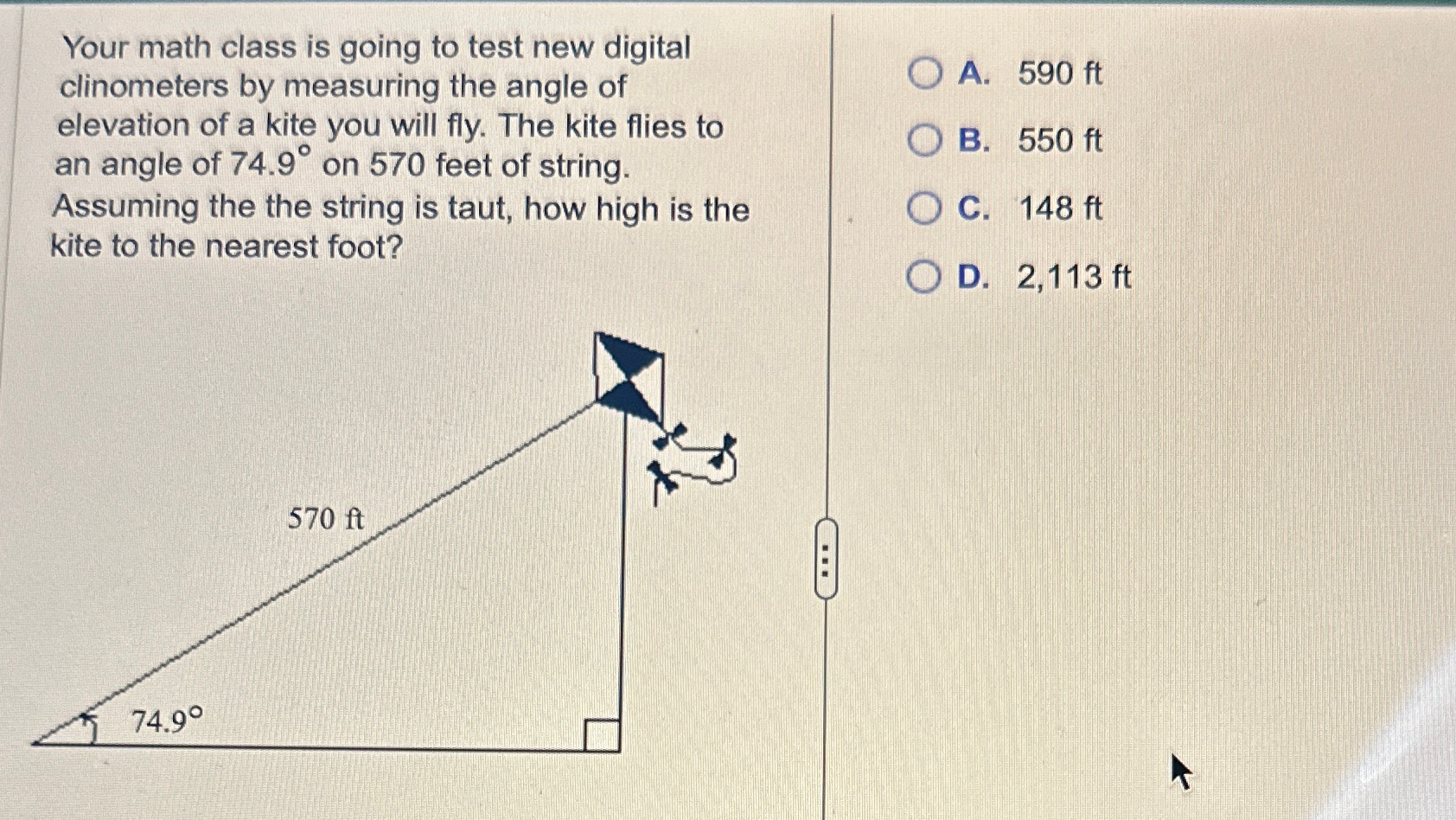 Solved Your math class is going to test new digital | Chegg.com