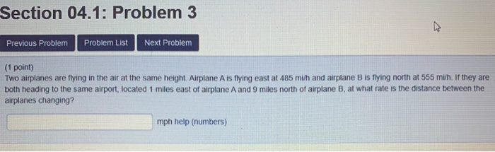 Solved Section 04.1: Problem 3 Previous Problem Problem List | Chegg.com