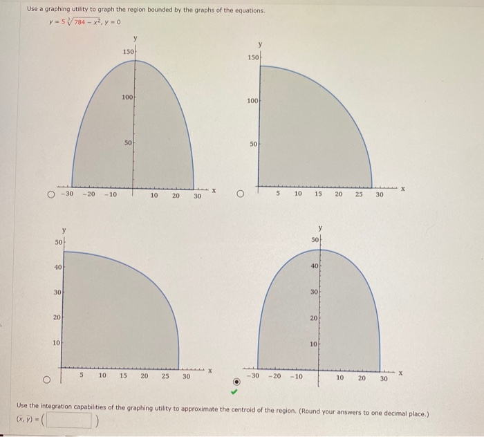 Solved Use a graphing utility to graph the region bounded by | Chegg.com