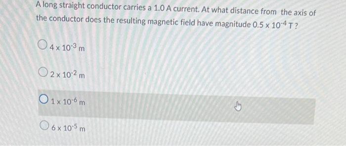Solved Determine the magnitude of magnetic field at a point | Chegg.com