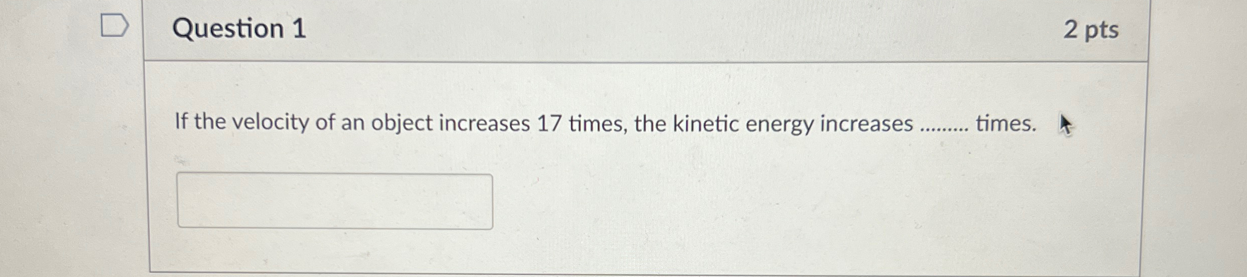 Solved Question Ptsif The Velocity Of An Object Chegg Com