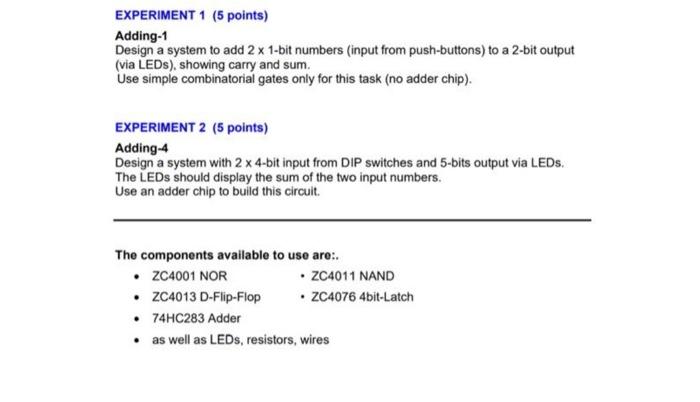 Solved In Need Of Help With Creating The Half Adder Circuit Chegg Com   Image