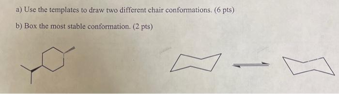 Solved a) Use the templates to draw two different chair | Chegg.com